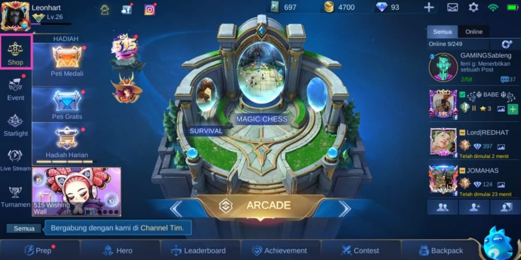 Mobile Legends Gift Skin