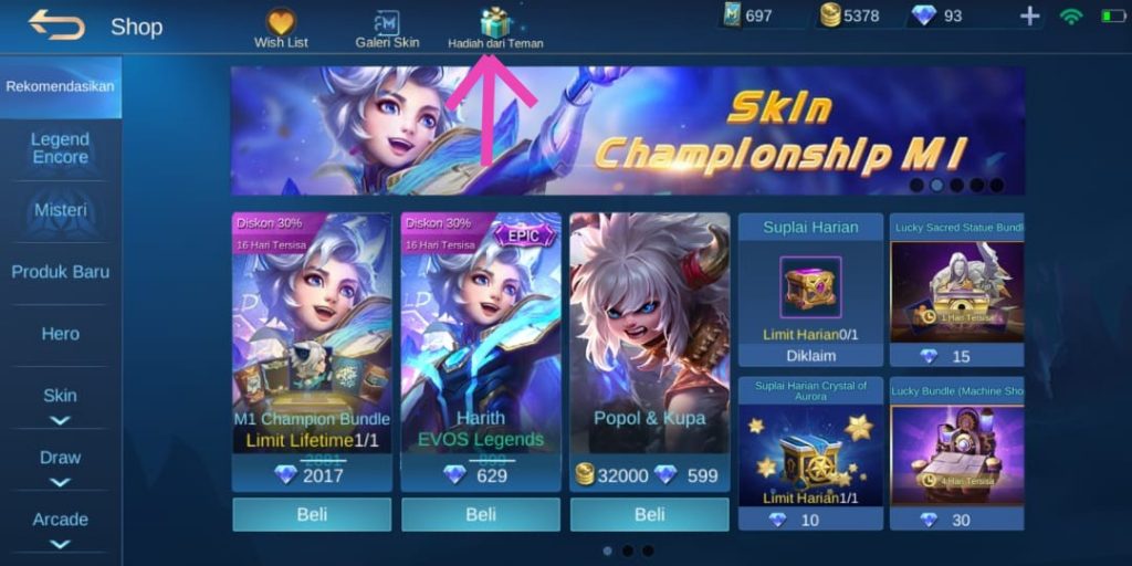 Mobile Legends Shop