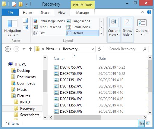 mengembalika file yang terhapus