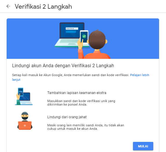cara mengamankan akun gmail