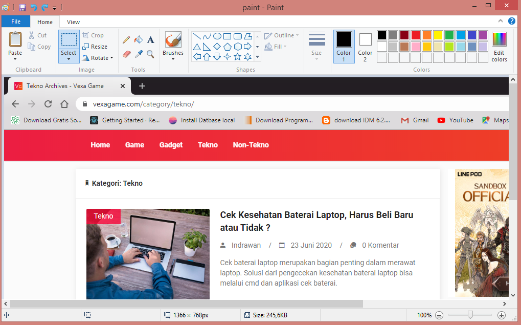 cara screenshot