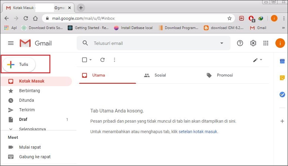 kirim email masal