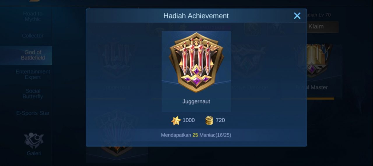 Selesaikan Misi Achievement