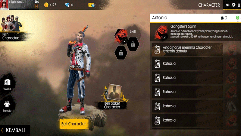 10 Karakter Free Fire Terbaik