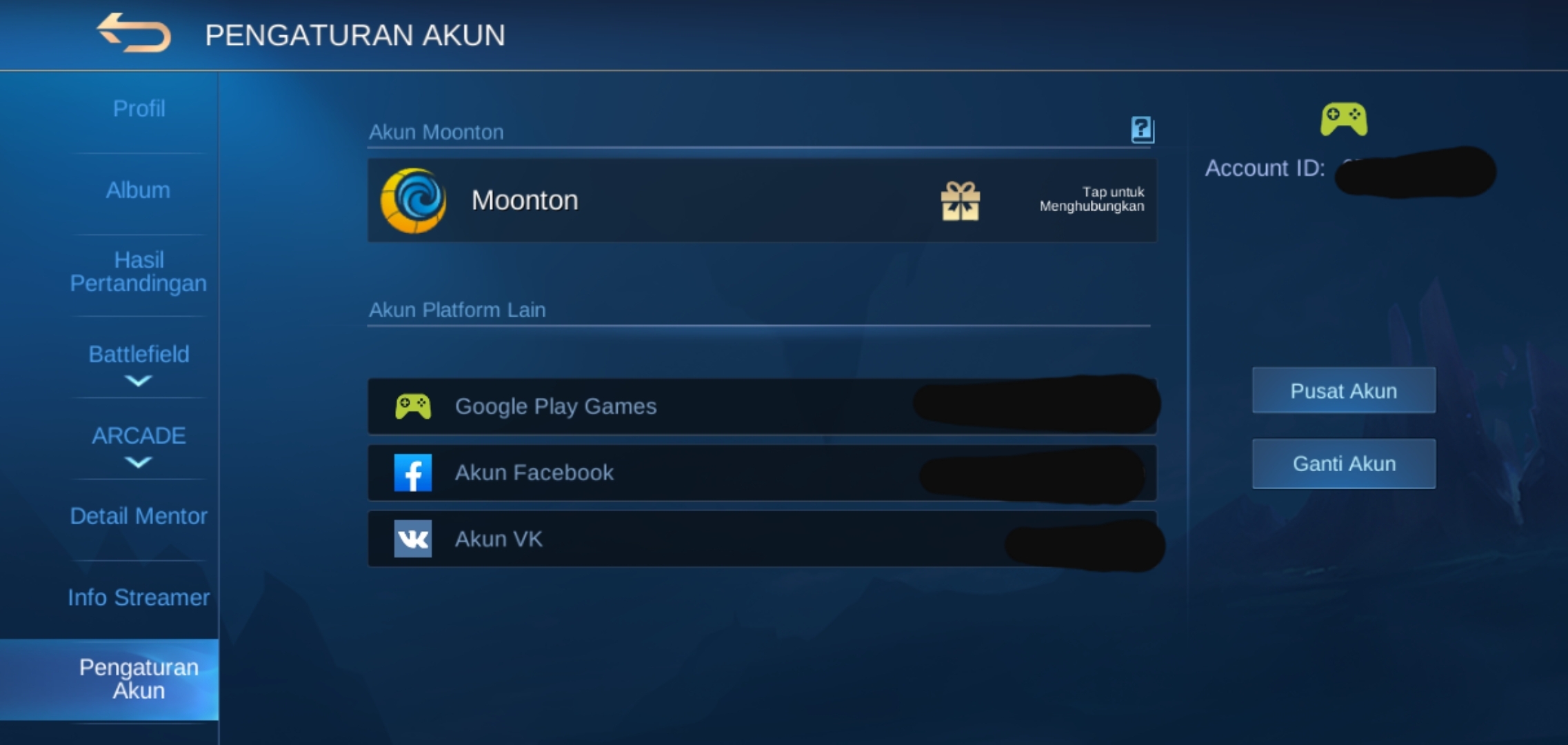 Cara Mengaitkan Akun Moonton Mobile Legends