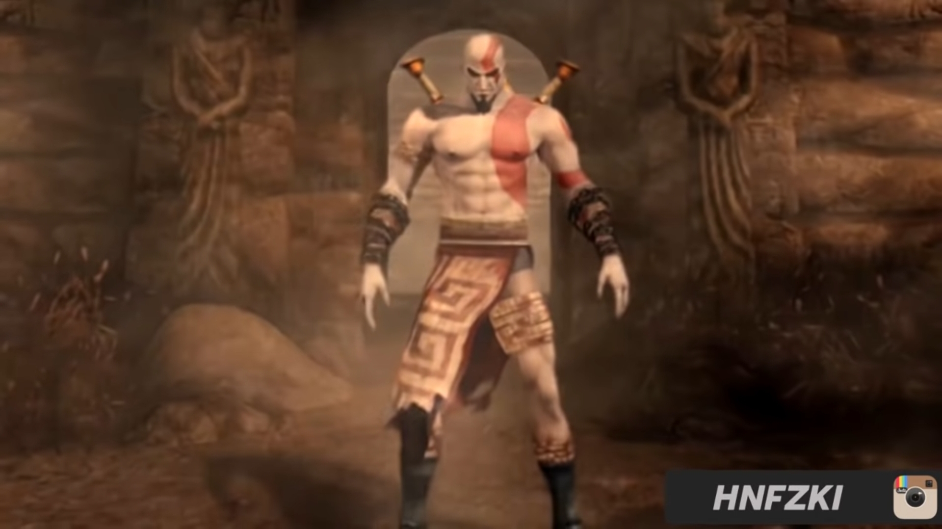 Tubuh Kratos yang sudah dikutuk