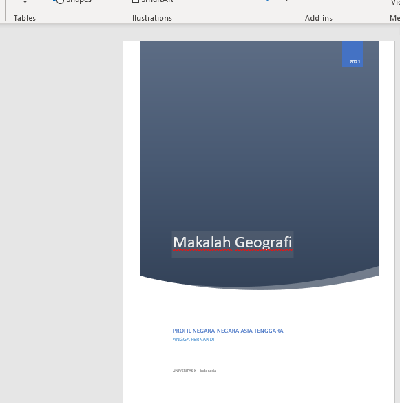 Cara Membuat Cover Page di Microsoft Word