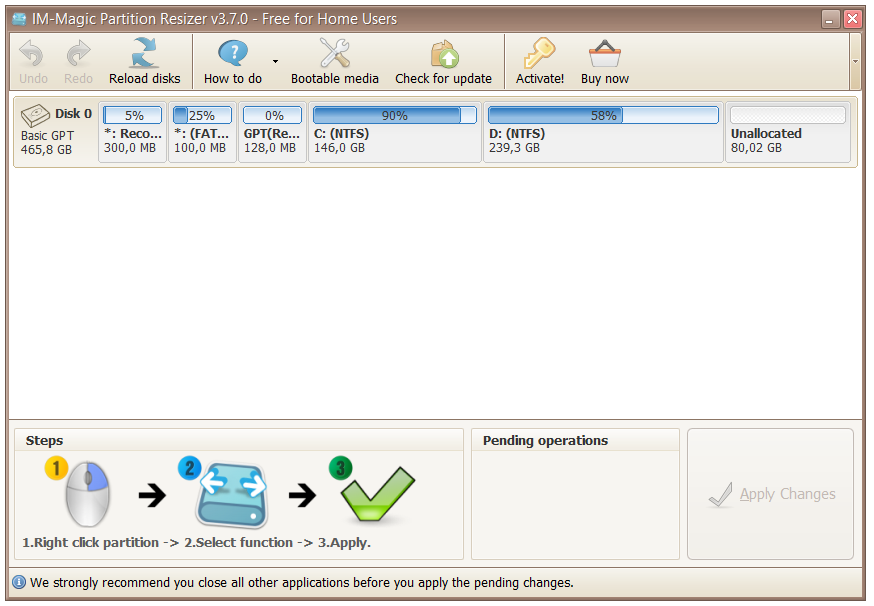 cara menggunakan partition magic