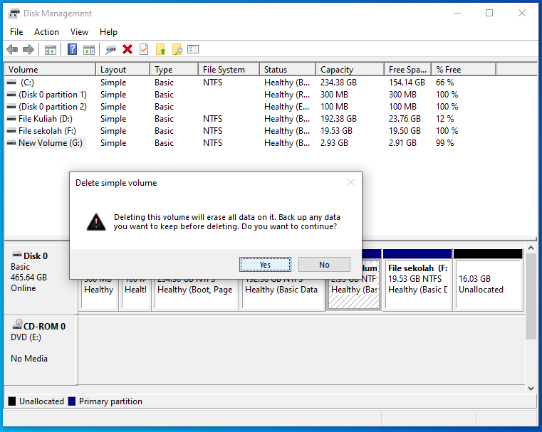 Cara partisi hardisk windows 10