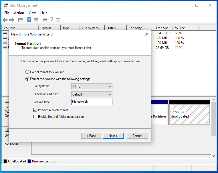 Cara partisi hardisk windows 10