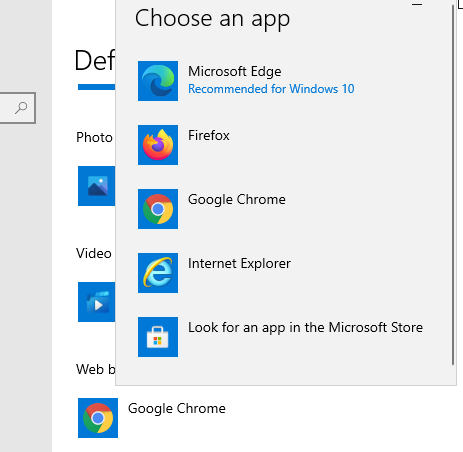 cara mengganti default browser windows 10