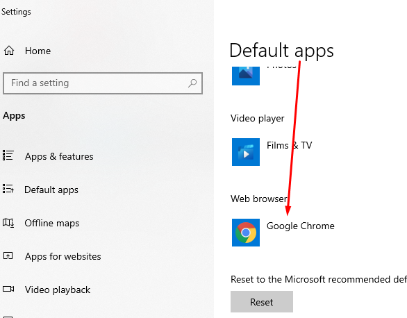 cara mengganti default browser windows 10
