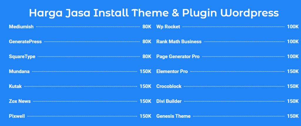 Jasa Install Theme Dan Plugin 