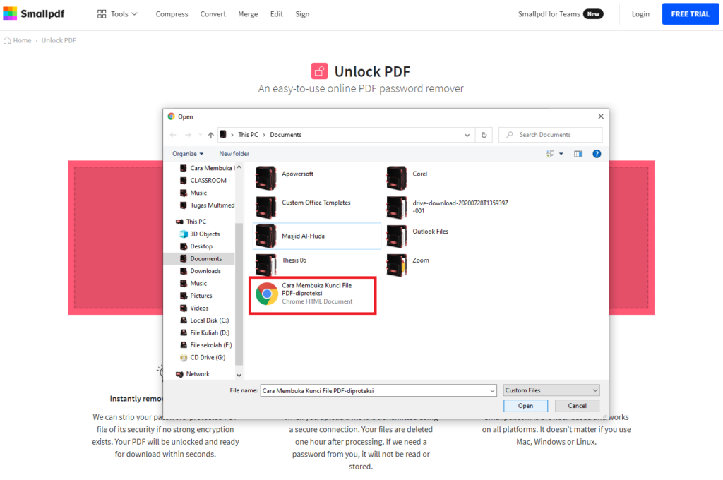 Cara Membuka Kunci File PDF