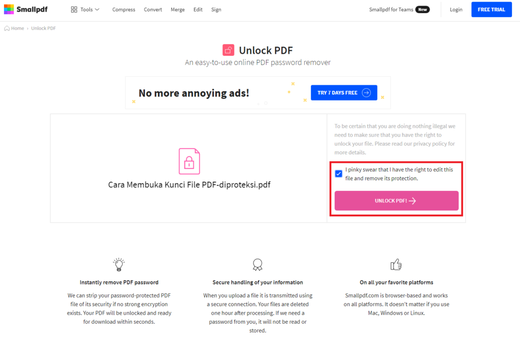 Cara Membuka Kunci File PDF
