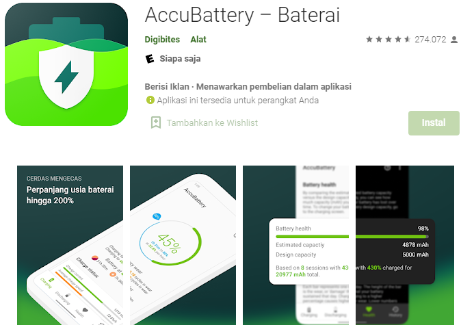 Aplikasi Penghemat Baterai Android