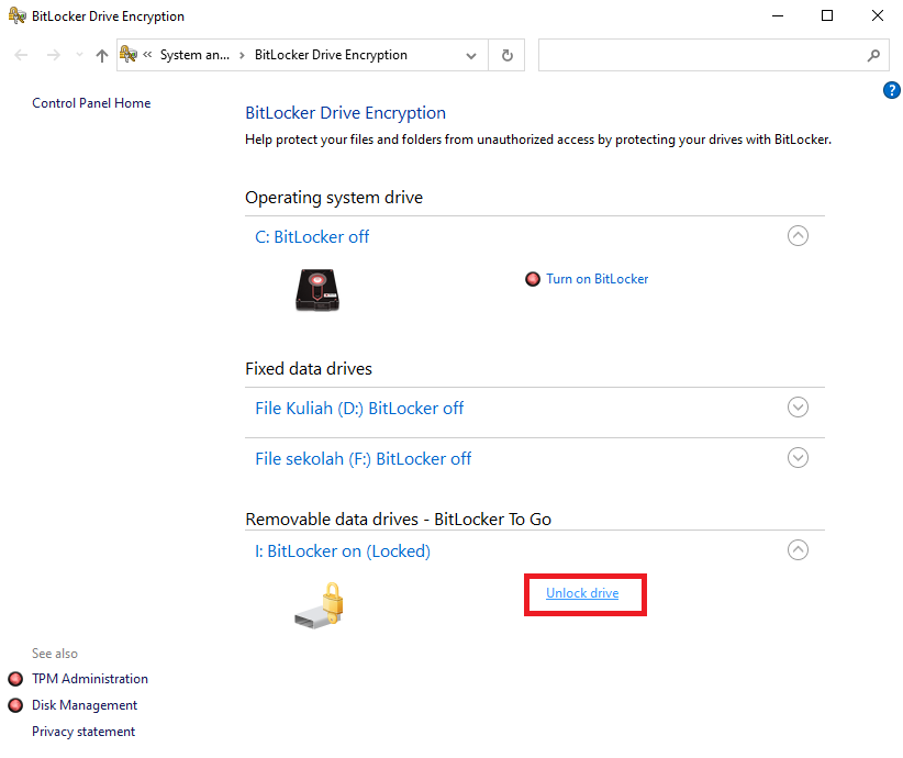 menghilangkan password pada flashdisk