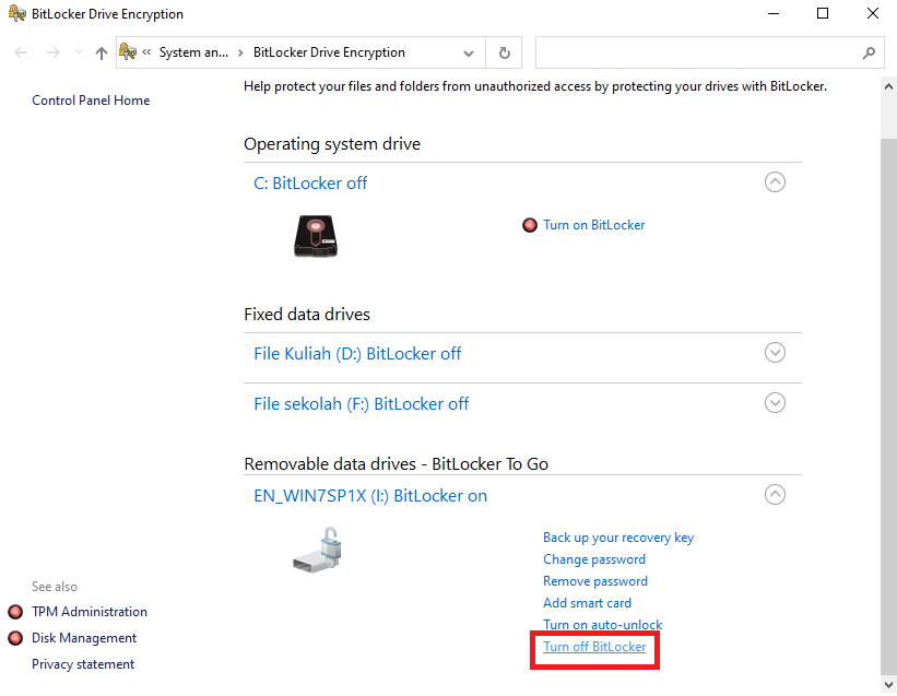 cara menghilangkan password pada flashdisk