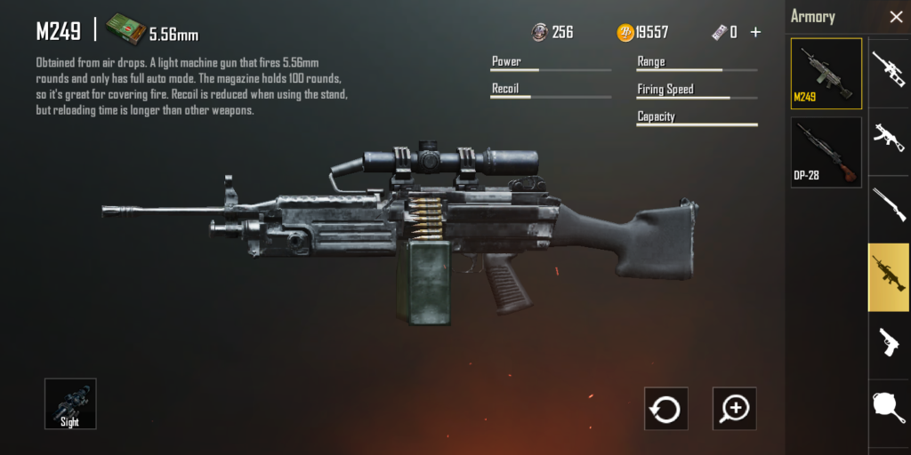 Light Machine Gun PUBG