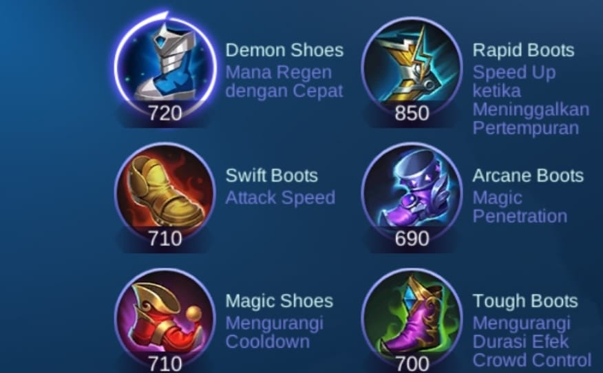 Kenalan dengan Item Mobile Legends, Movement