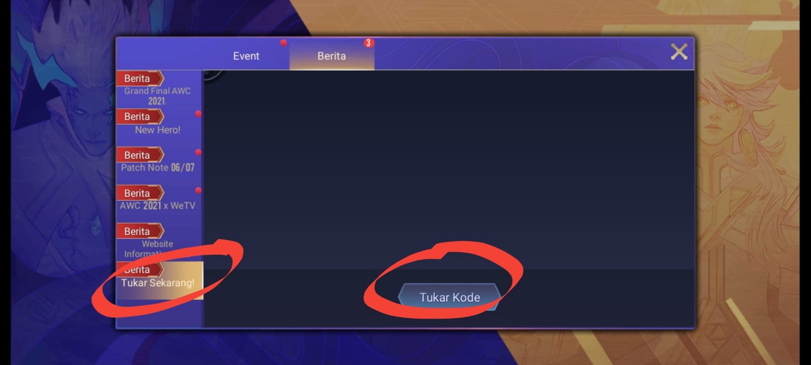 Cara mendapatkan AOV Redeem Code