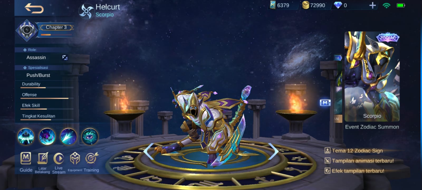 Urutan Skin Zodiac 2020 Mobile Legends : Helcurt