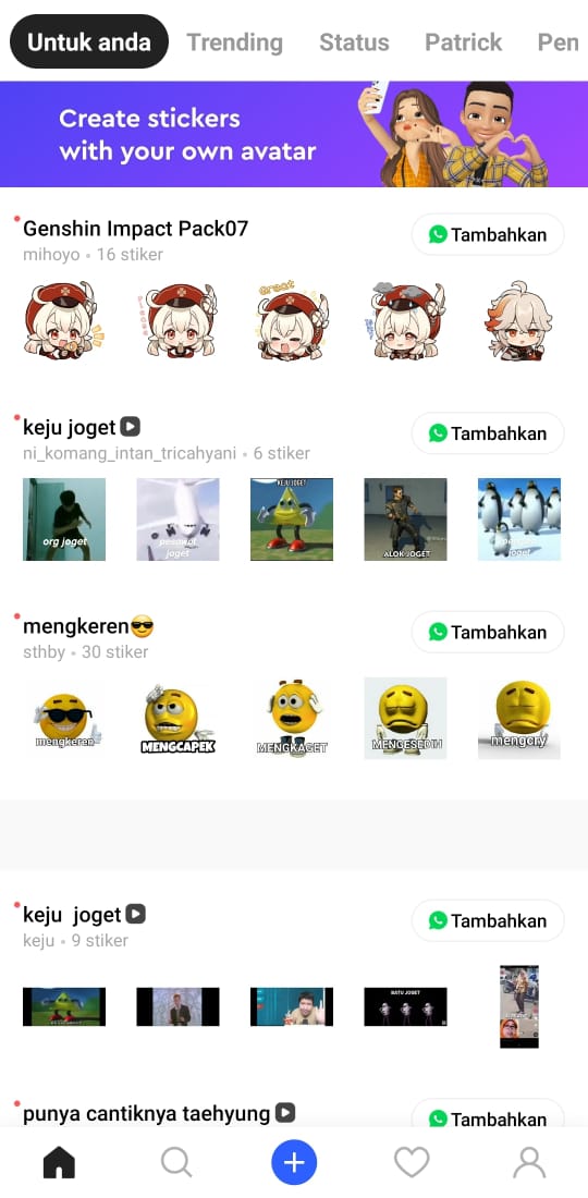 Rekomendasi Stiker Lucu