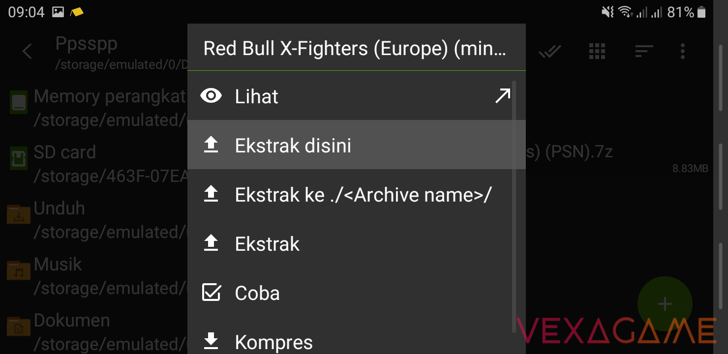 Esktrak File Game PPSSPP
