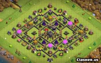 15 Rekomendasi Base TH 9 COC, Anti Tembus Tembus Club!