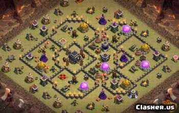15 Rekomendasi Base TH 9 COC, Anti Tembus Tembus Club!