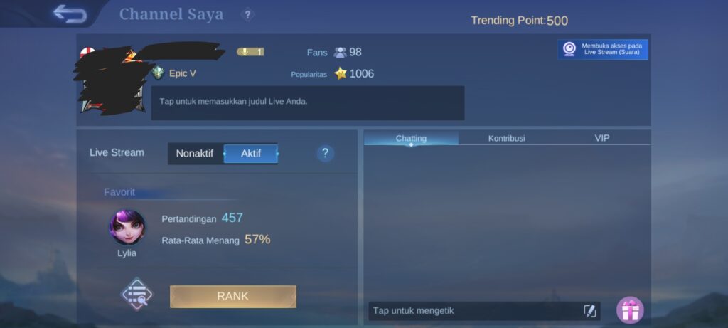 Cara Live Streaming MLBB di Facebook