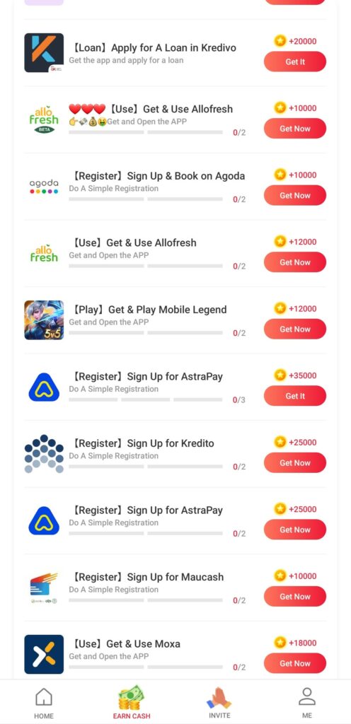 Download, Instal & Daftar serta Menggunakan Aplikasi Lain